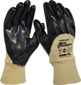 Maxisafe Blue Knight Nitrile 3/4 Dipped Glove, Knit Wrist (12 Pairs)